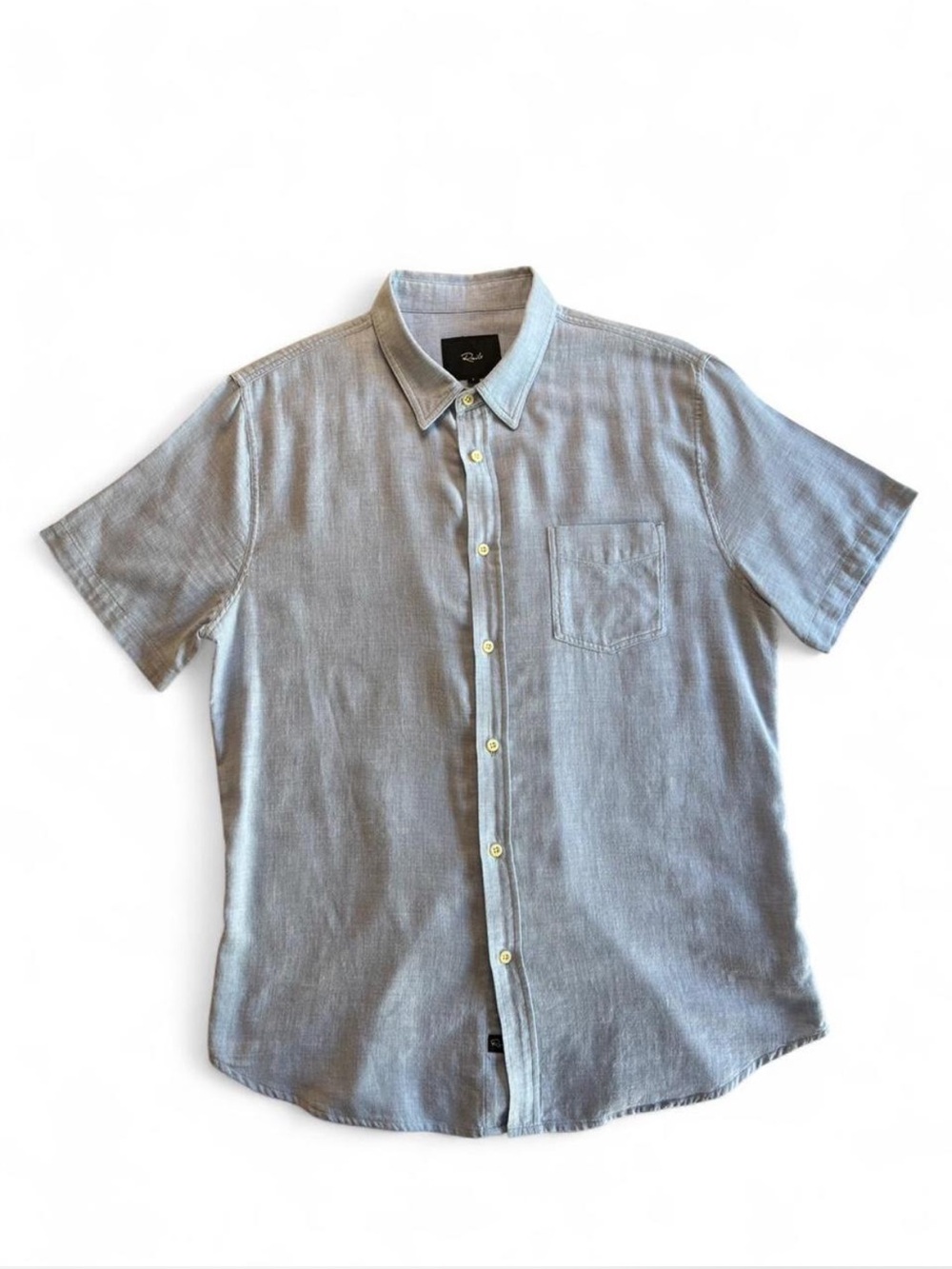 Rails Light Blue Short-Sleeve Button-Down Shirt Men’s Large